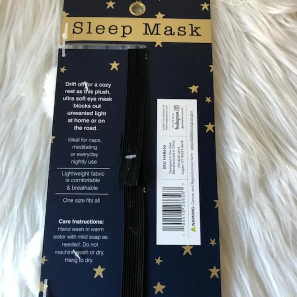 Polar Bear Plush Sleep Mask